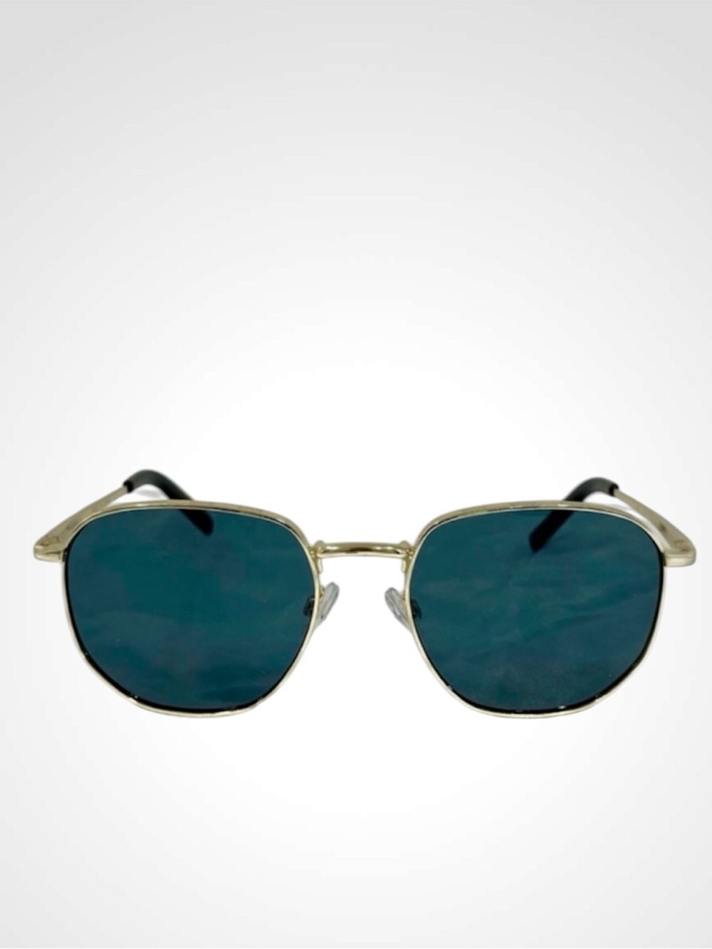 🩵6/$30 — Miniso Gold Frame Sunglasses with Blue Lenses